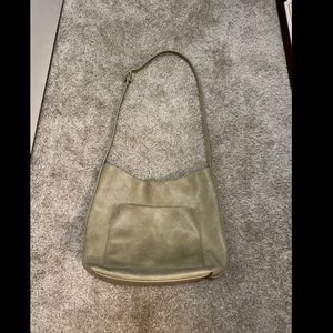 Miztique Olive Drab Green Slouchy Shoulder Bag Medium Size Leather